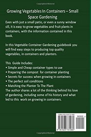 Container Gardening - Vegetables: Growing Vegetables In Containers And Planters (Gardening Techniques) (Volume 2)