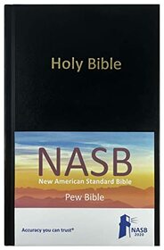 NASB Pew Bible, Black, Hardcover, 2020 text