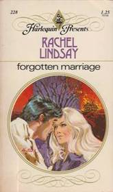 Forgotten Marriage (Harlequin Presents, No 228)