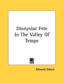 Dionysiac Fete In The Valley Of Tempe