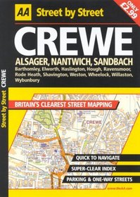 AA Street by Street: Crewe, Alsager, Nantwich, Sandbach