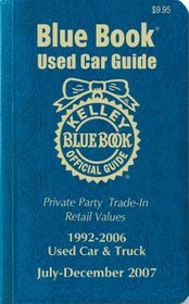 Kelley Blue Book Used Car Guide--6-copy prepack: Consumer Edition, July - December, 2007 (Kelley Blue Book Used Car Guide (Prepacks))
