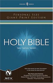 NCV Personal Size Giant Print Bible