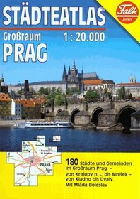 Stadteatlas Grossraum Prag 1:20.000 =: Mestsky atlas Praha 1:20.000 (Falk Plan) (German Edition)
