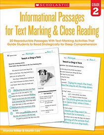 20 Reproducible Passages With Text-Marking Activities That Guide Students to Read Strategically for Deep Comprehension (Informational Passages for Text Marking & Close Reading)