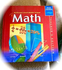 North Carolina Math Course 1 Teacher's Edition (North Carolina Math Course 1 Teacher's Edition)