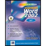 Essentials: Excel 2002 Level 1 (Color Edition)