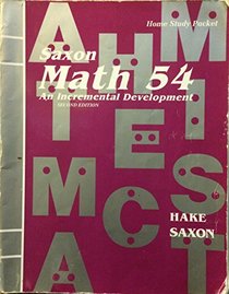 Saxon Math 54 Second Edition Homeschool Packet Answer Book