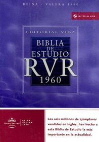 RVR 1960 Biblia de estudio, piel especial, negro, con indice (Spanish Edition)