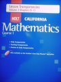 Course 1 Lesson Transparencies Volume 2 Chapters 6-11 (HOLT CALIFORNIA Mathematics)