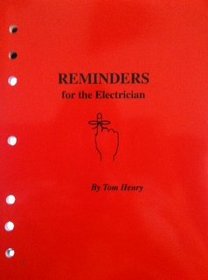 Reminders for the electrician