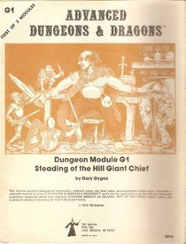 Dungeons and Dragons Advanced Dungeon Module 1 (Steading of the Hill Giant Chief, First Of 3 Modules)