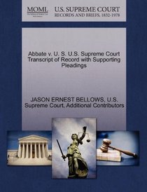 Abbate v. U. S. U.S. Supreme Court Transcript of Record with Supporting Pleadings