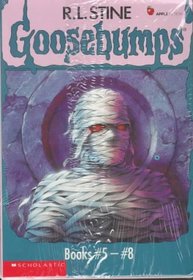 Goosebumps Boxed Set, Books 5 - 8:  The Curse of the Mummy's Tomb, Let's Get Invisible!, Night of the Living Dummy, and The Girl Who Cried Monster