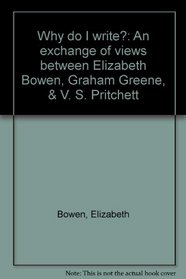 Why do I write?: An exchange of views between Elizabeth Bowen, Graham Greene,  V. S. Pritchett