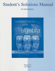 Student's Solutions Manual t/a Intermediate Algebra
