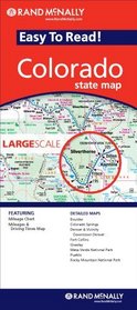 Rand McNally Easy to Read Colorado State Map