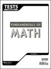 Fundamentals of Math: Tests