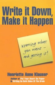 Write It Down, Make It Happen