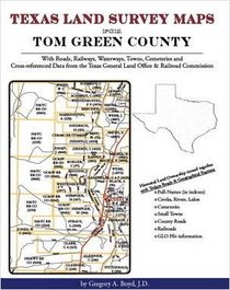 Texas Land Survey Maps for Tom Green County, Texas