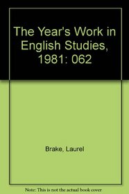 The Year's Work in English Studies, 1981