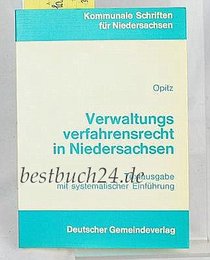 Verwaltungsverfahrensrecht in Niedersachsen: Textausg. mit systemat. Einf (Kommunale Schriften fur Niedersachsen) (German Edition)