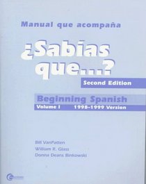 Sabias Que?: Beginning Spanish 1998-1999