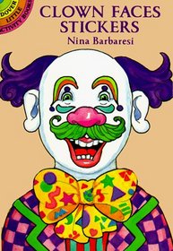 Clown Faces Stickers (Dover Little Activity Book)