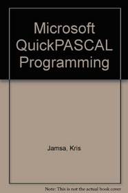 Microsoft Quick Pascal Programming