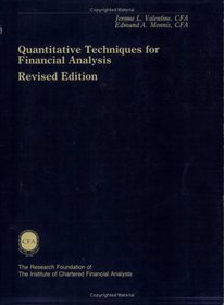 Quantitative Techniques for Financial Analysis, Revised Edition