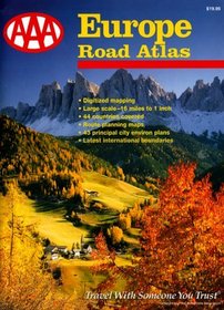 AAA 1999 EUROPE ROAD ATLAS (3rd Edition)