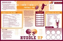 Huddle Up Placemats: A family event for your church (F3: Faith, Fun, Family)