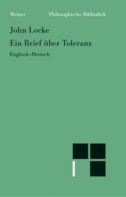Ein Brief uber Toleranz: Engl.-dt (Philosphische Bibliothek ; 289) (German Edition)