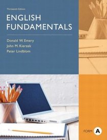 English Fundamentals, Form A, 13th Edition