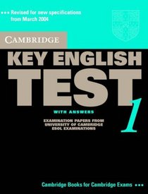 Cambridge Key English Test 1 Self Study Pack: Examination Papers from the University of Cambridge ESOL Examinations (KET Practice Tests)