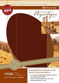 NVI Biblia arqueologica, cuero europeo, vino/cafe (Spanish Edition)