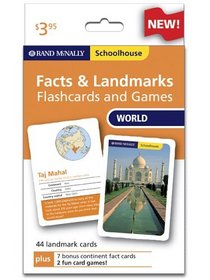 Rand McNally Schoolhouse World Facts & Landmarks Flashcards And Games