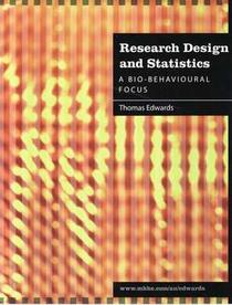Research Design and Statistics:a Bio Behavioral Focus