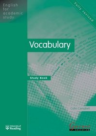 Vocabulary: Study Book (English for Academic Study)