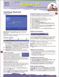 Microsoft Windows XP Quick Source Guide