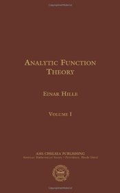 Analytic Function Theory (Ams Chelsea Publishing)