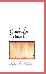 Cambridge Sermons