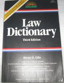 Law Dictionary (Barron's Legal Guides)