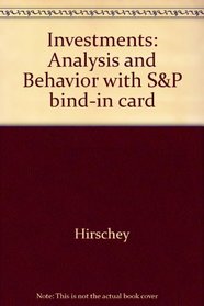 Investments: WITH S&P Bind-in Card: Analysis and Behavior