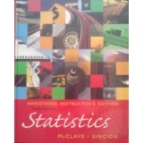 Statistics: Annoted Instructor's Edition