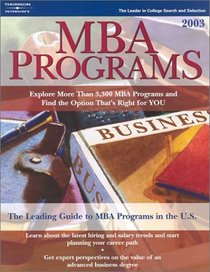 MBA Programs 2003, Guide to, 8th ed (Mba Programs, 2003)