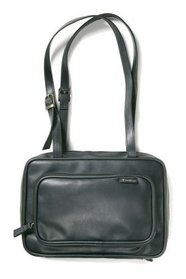 Leather-Look Organizer Black with Shoulder Straps XL