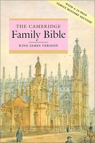 KJV Cambridge Family Bible (Black Goatskin Leather Over Boards)