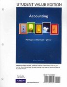 Accounting, Student Value Edition Plus NEW MyAccountingLab with Pearson eText -- Access Card Package (9th Edition)