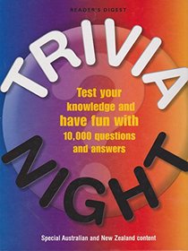 Trivia Night - Test Your Knowledge And Have Fun With 10,000 Questions and Answers